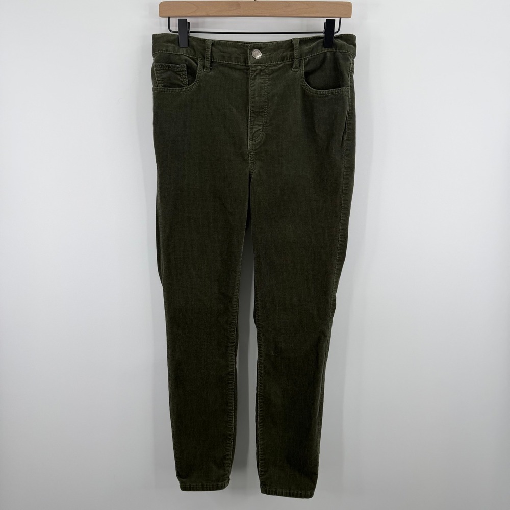 LOFT Corduroy‎ Pants Womens 29/8 Green High Waist Skinny